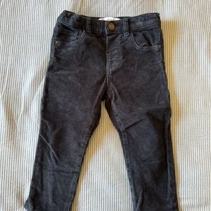 Zara Black Corduroy Trousers- 12-18 months